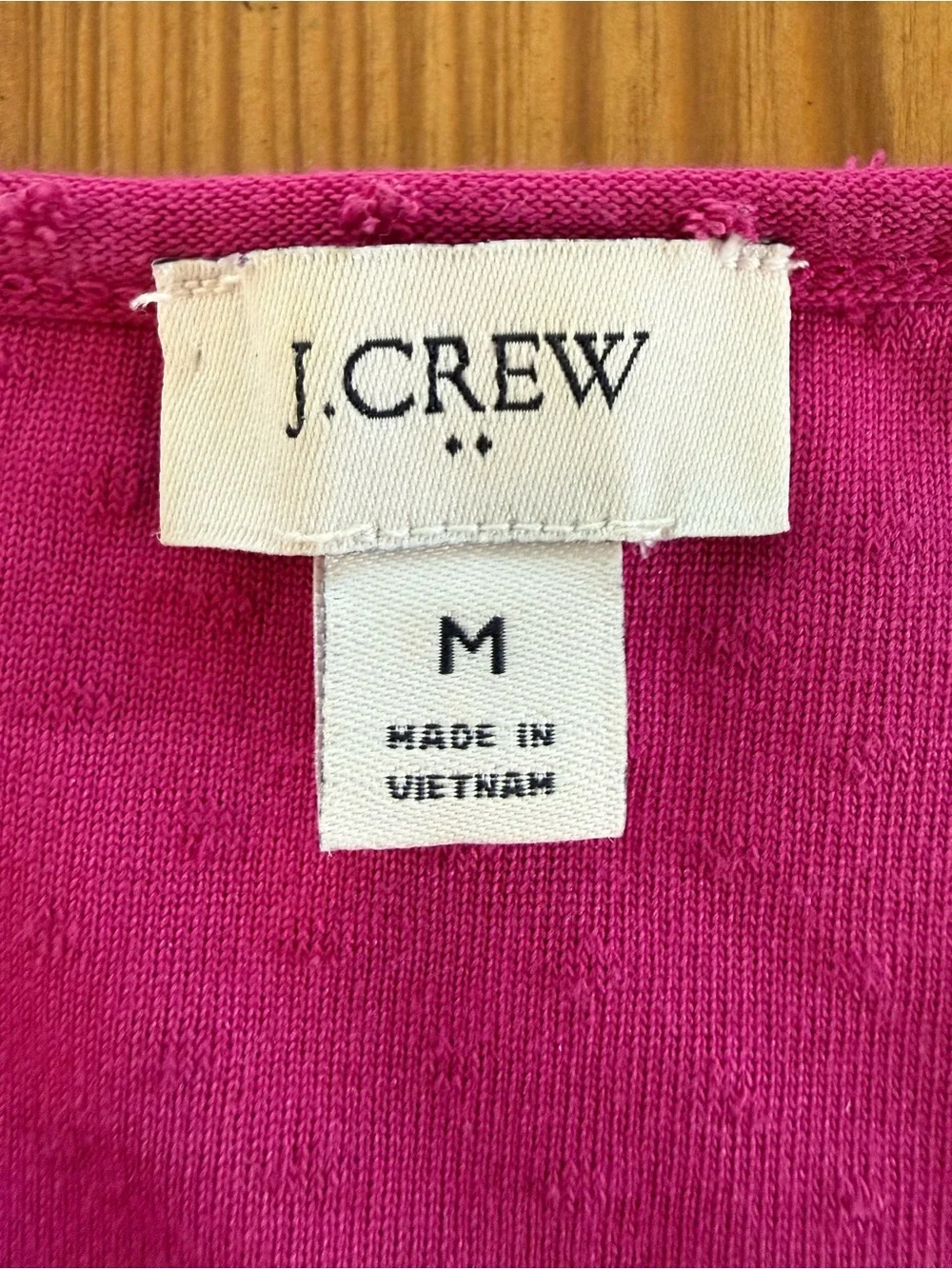J.Crew Fuchsia Swiss Dot Tiered Puff Sleeve Dress Size Medium